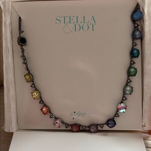 Stella & Dot Confections Crystal Multicolored Necklace